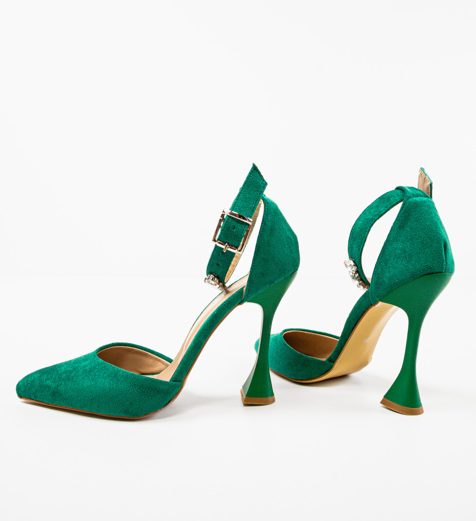 Pantofi Dama Kobe Verizi cu Toc Eleganți - imagine 7