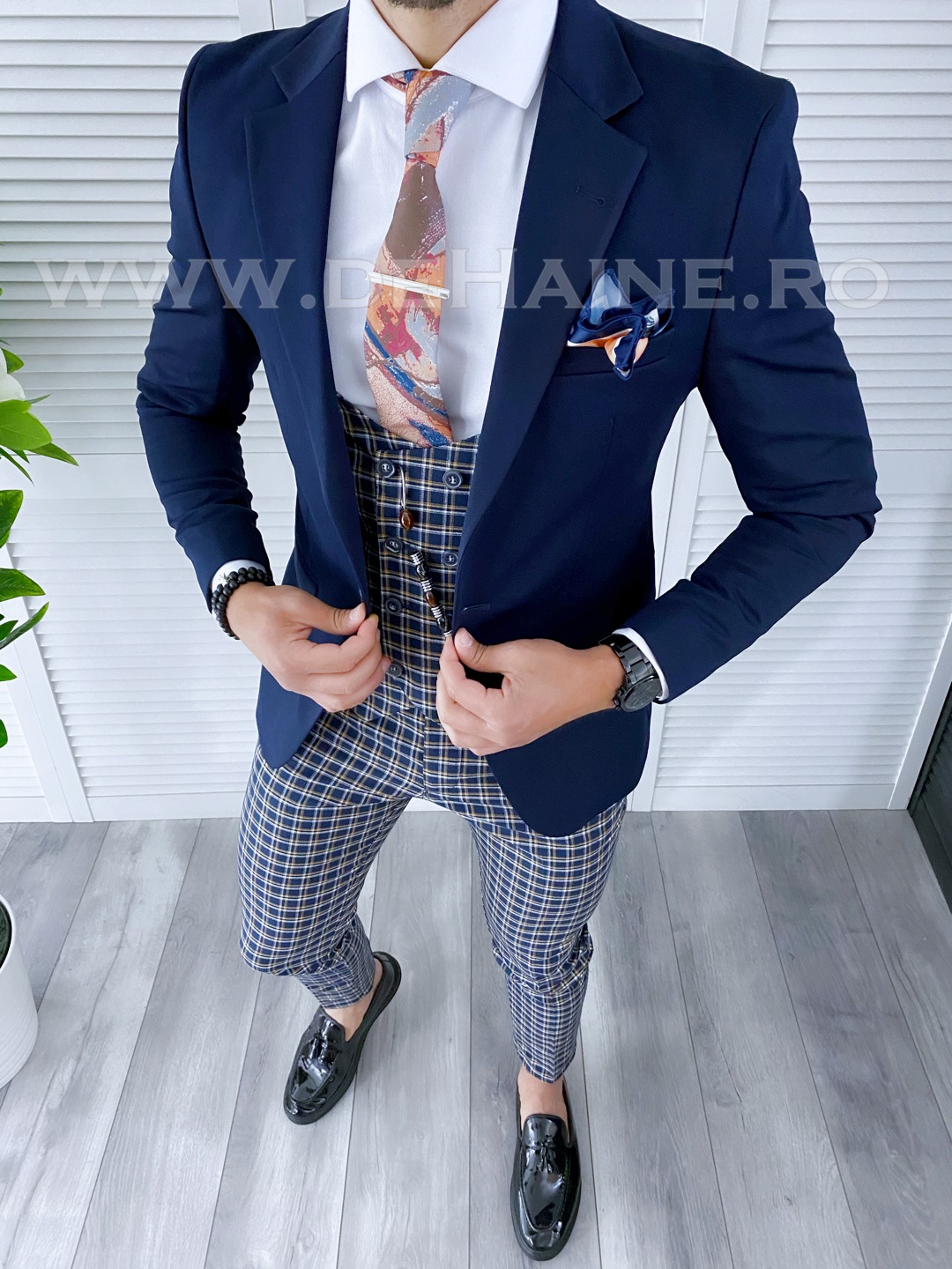 Tinuta Eleganta Barbati Smart Casual 4 Piese