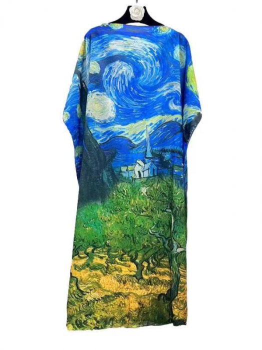 Rochie Poncho Van Gogh Shopika | Artă Purtabilă - imagine 1