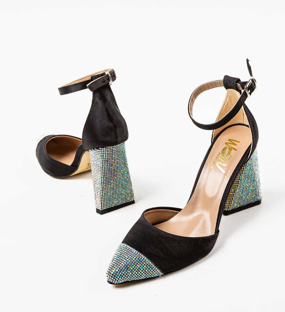 Pantofi Dama Digs Negri cu Toc Eleganți - imagine 4