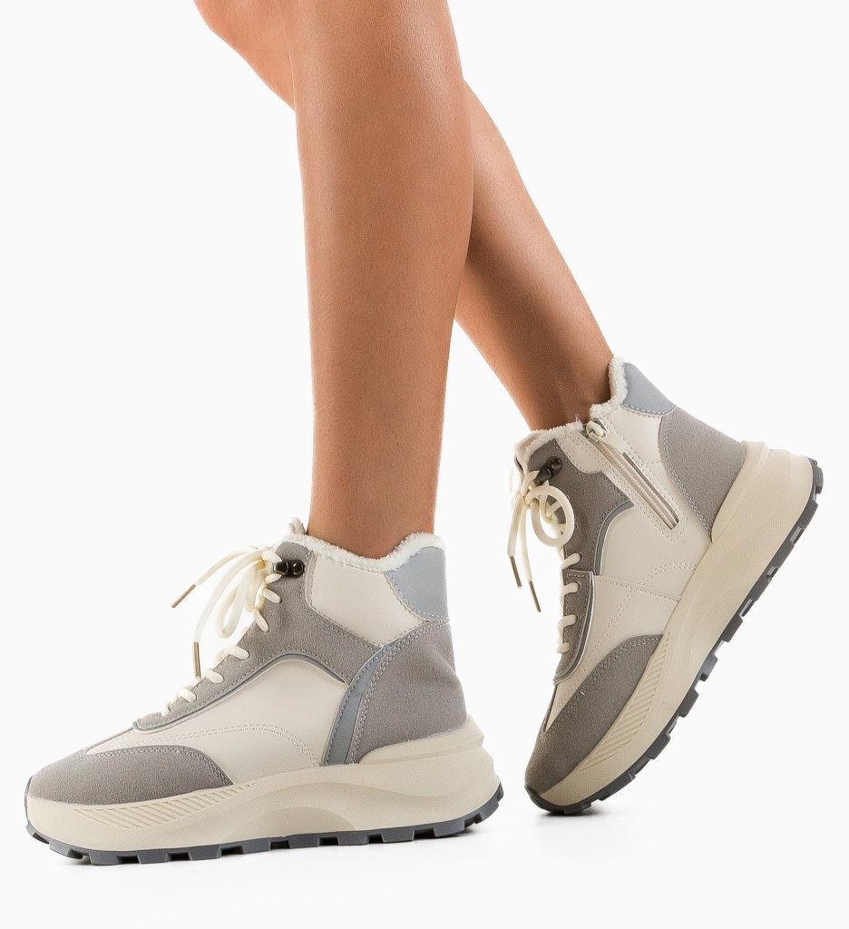 Sneakersi Rotakal Gri - Confort si Stil - imagine 2