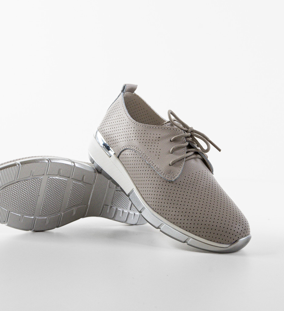 Pantofi Casual Albert Gri Confort - imagine 7