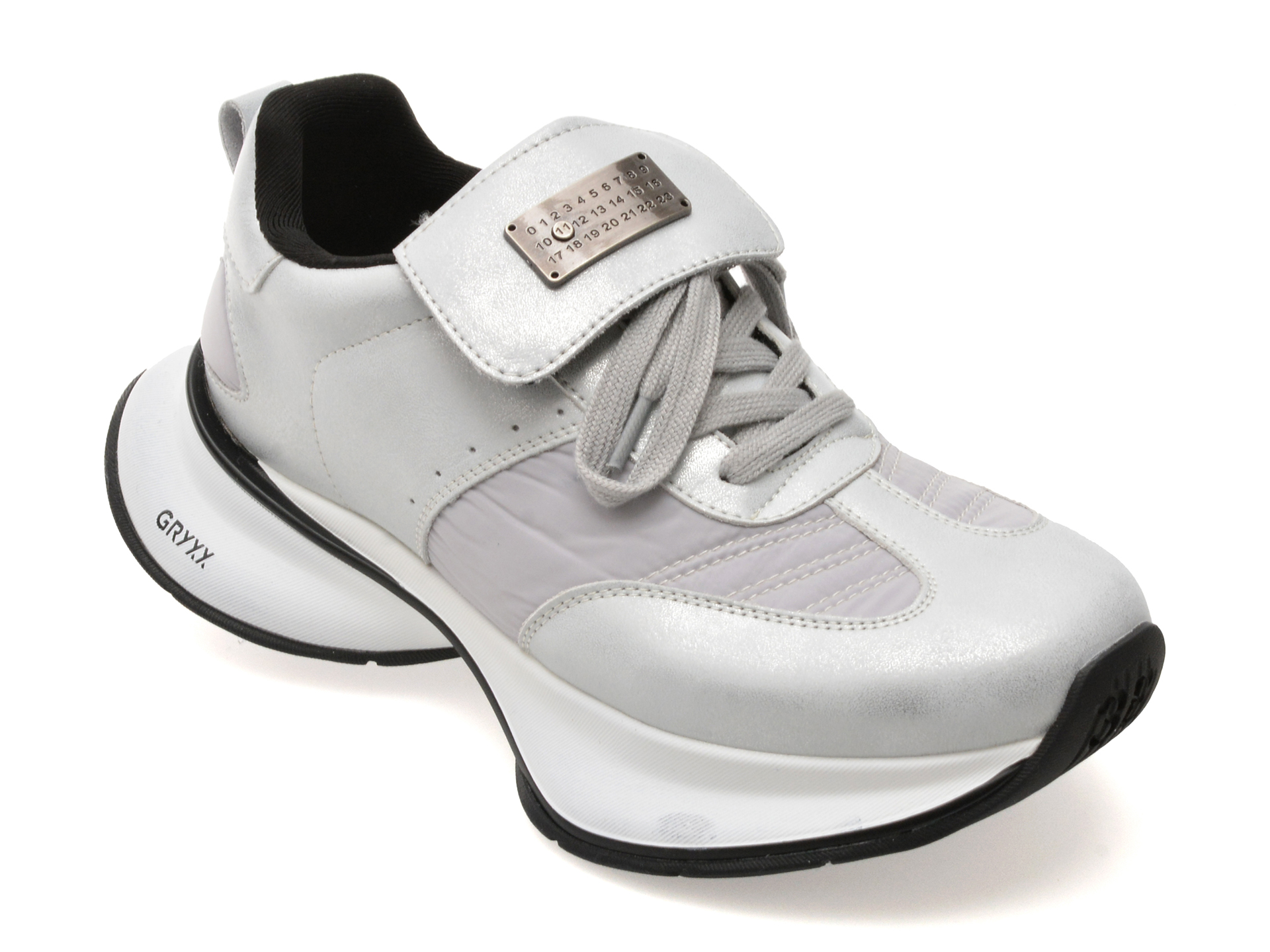 Pantofi Sport GRYXX Argintii din Piele Naturala
