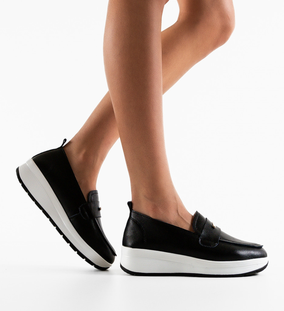 Pantofi Casual Vefra Negri - Confort și Stil - imagine 3