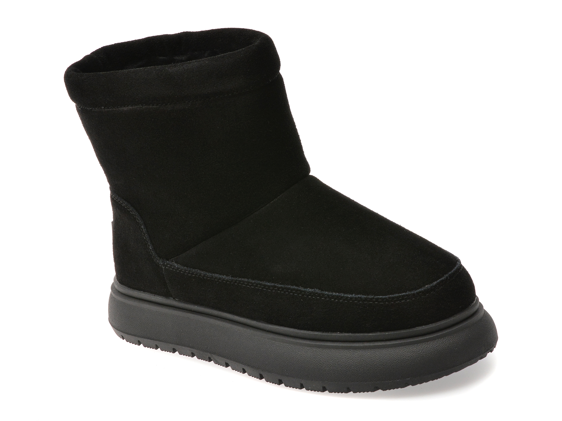 Ghete EPICA negre din piele intoarsa