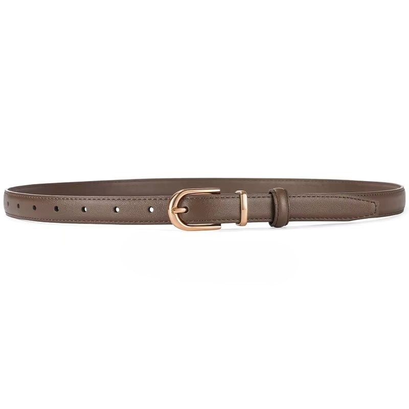 Curea dama Amanda C-186 din piele naturala, Taupe