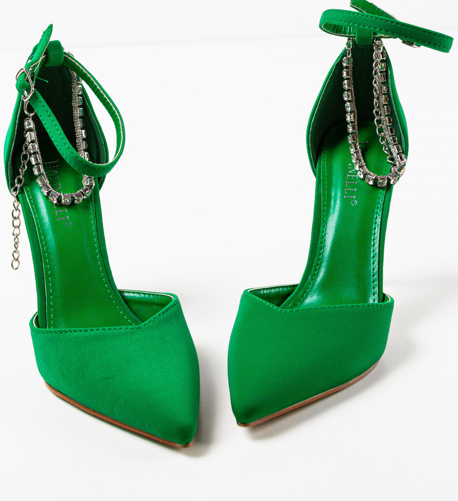 Pantofi Toc Kamiona Verzi | Eleganță și Confort - imagine 5