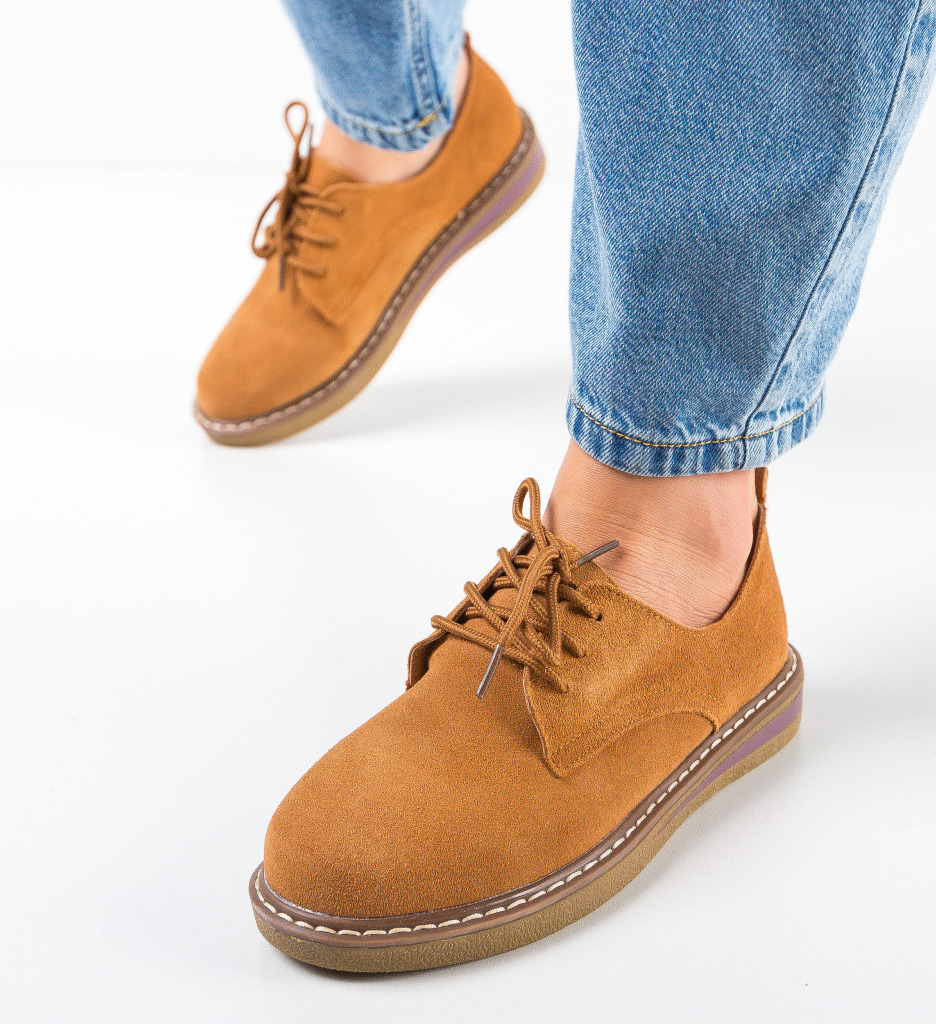 Pantofi Casual Romena Camel - Confort și Stil