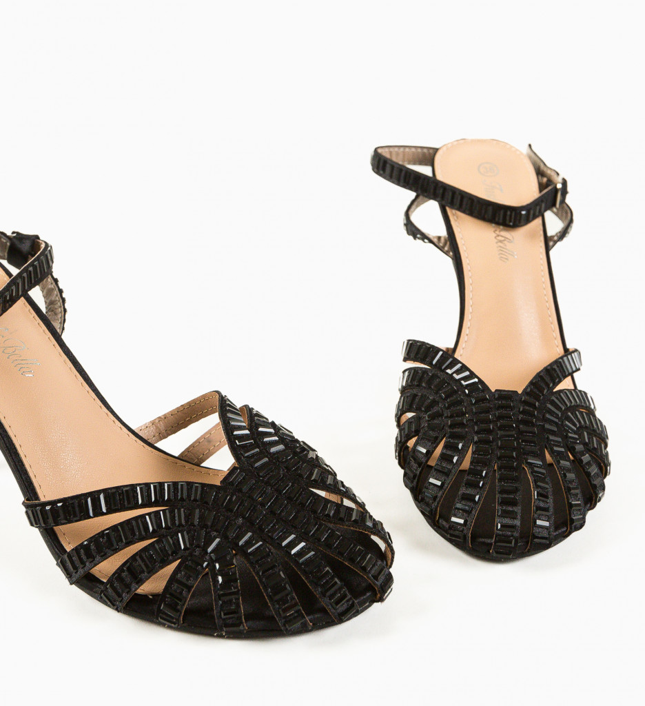 Sandale cu Toc Ramire Negre - Eleganță și Stil - imagine 12