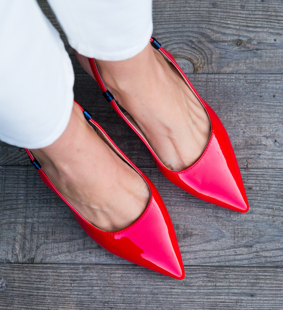 Pantofi Haraj Rosii - Stil Urban Eleganți - imagine 4