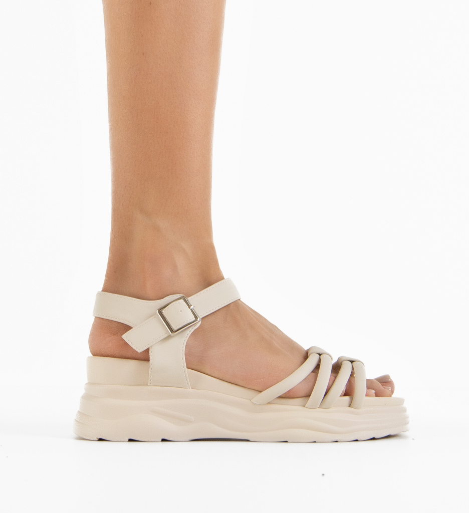 Platforme Dama Patras Bej | Confort & Stil
