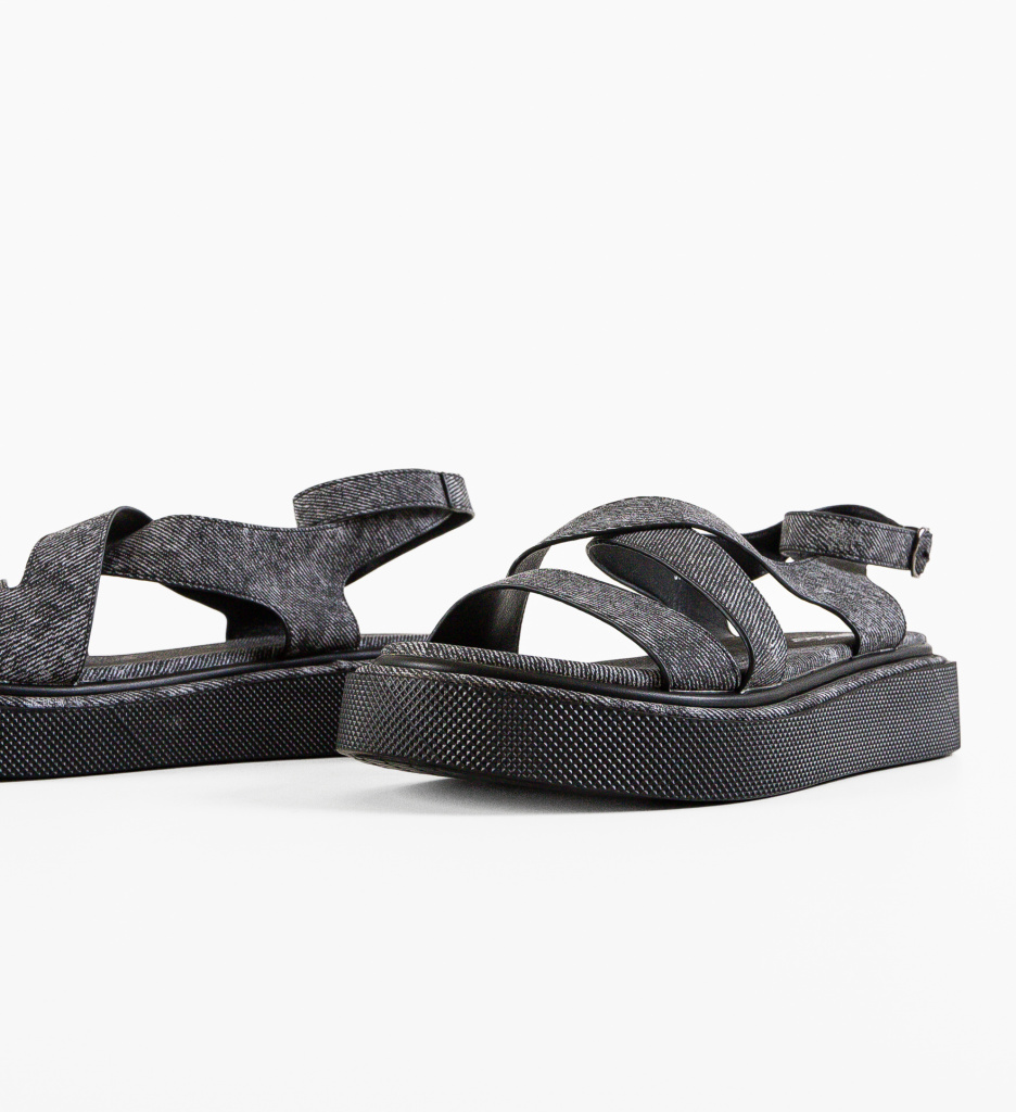 Sandale Dama Greten Negre | Eleganță și Stil - imagine 6