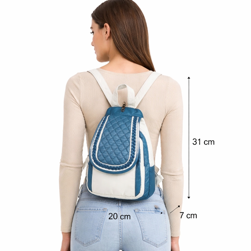 Rucsac Dama Picadili Rilena, Piele Ecologica - imagine 6