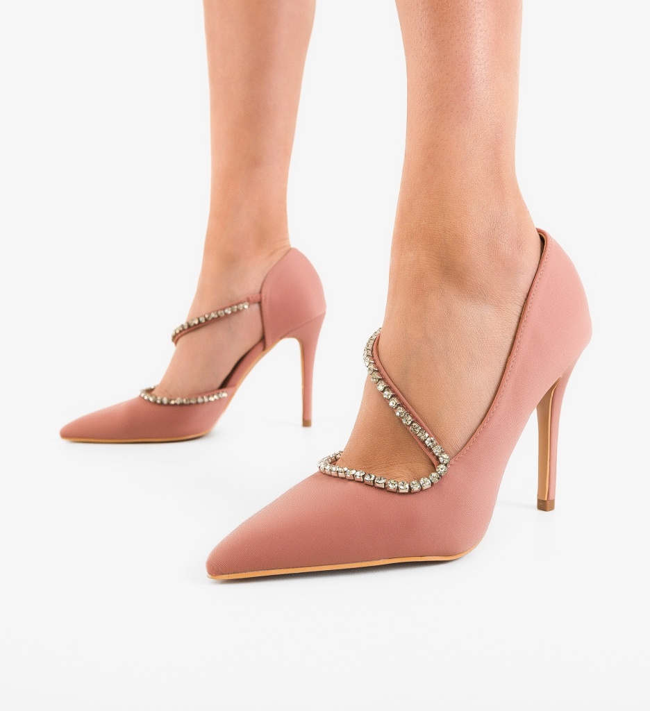 Pantofi Stiletto Adkins Roz - Eleganță și Stil - imagine 3