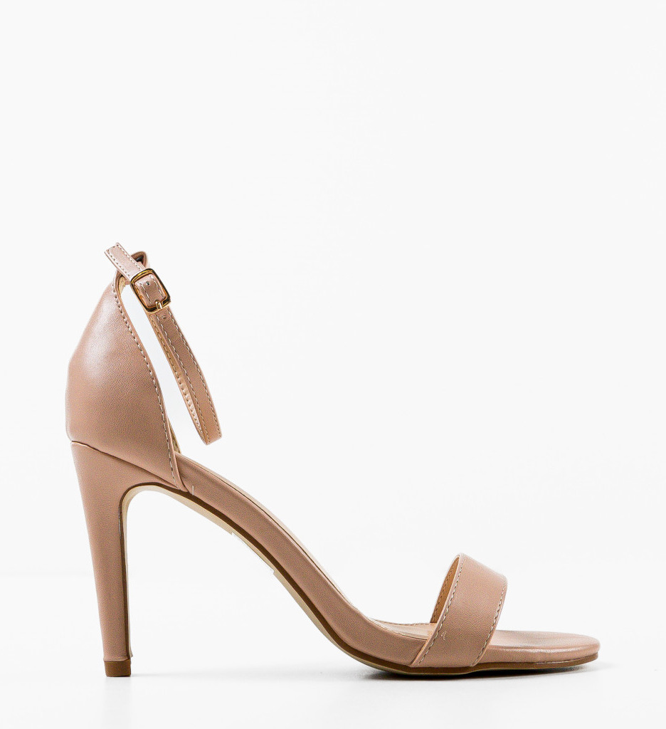 Sandale Toc Rekoman Nude - Eleganță și Confort - imagine 4