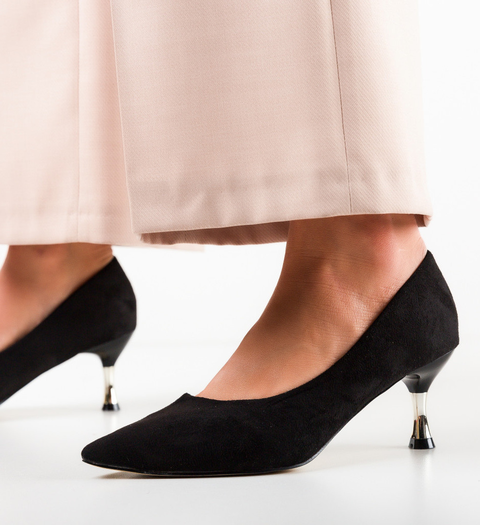 Pantofi cu Toc Trois Negri 2 - Eleganță Asigurată