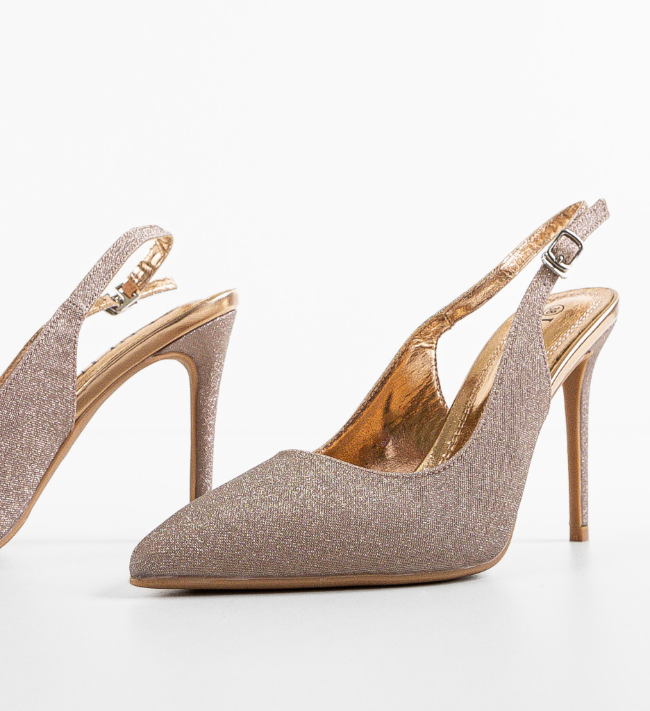 Pantofi Dama Yoder Aurii | Eleganță și Stil - imagine 6