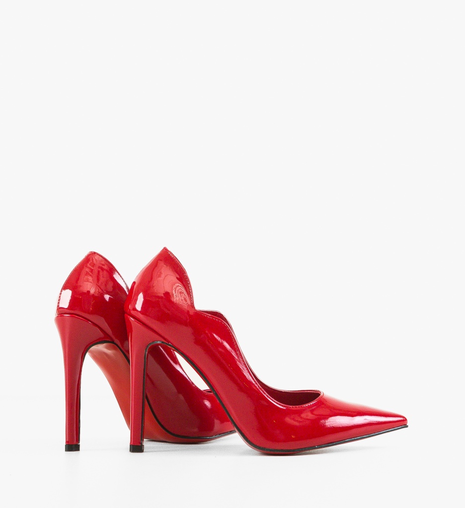 Pantofi Tichon Rosii - Eleganță și Stil Feminin - imagine 4