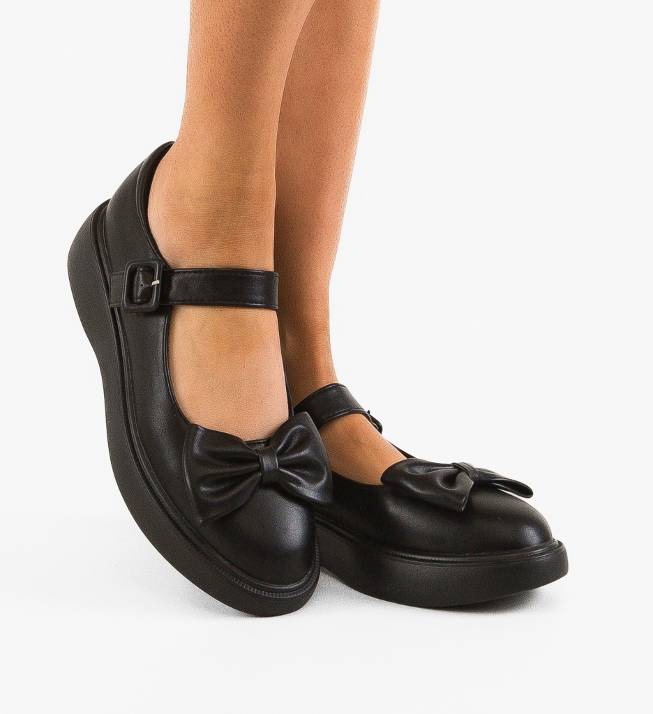 Pantofi Casual Negri Dama - Confort & Stil
