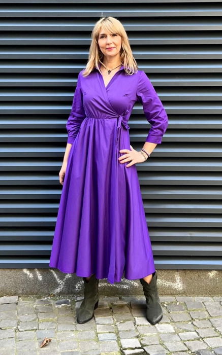 Rochie Clos Eleganta Mov | Shopika