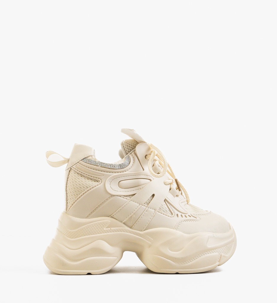 Sneakers Dama Frikan Bej - Confort și Stil - imagine 6
