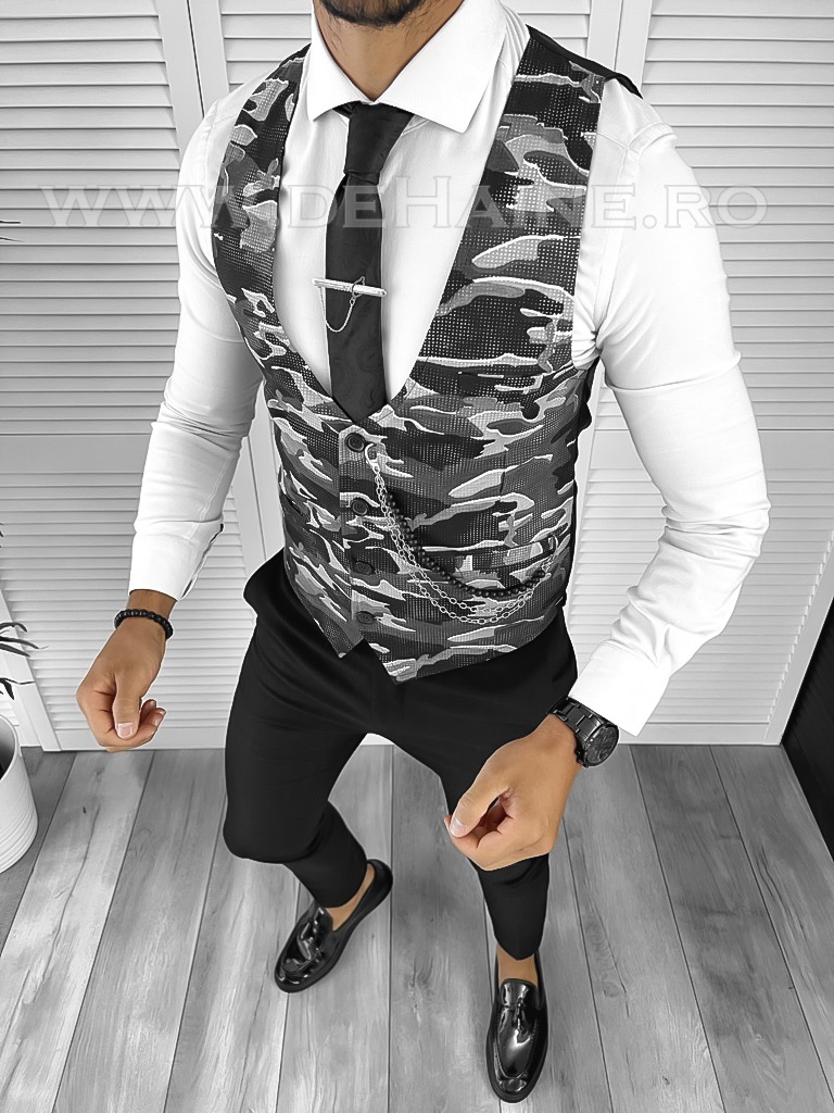 Vesta Camuflaj Slim Fit Bărbătească | N2-3.2