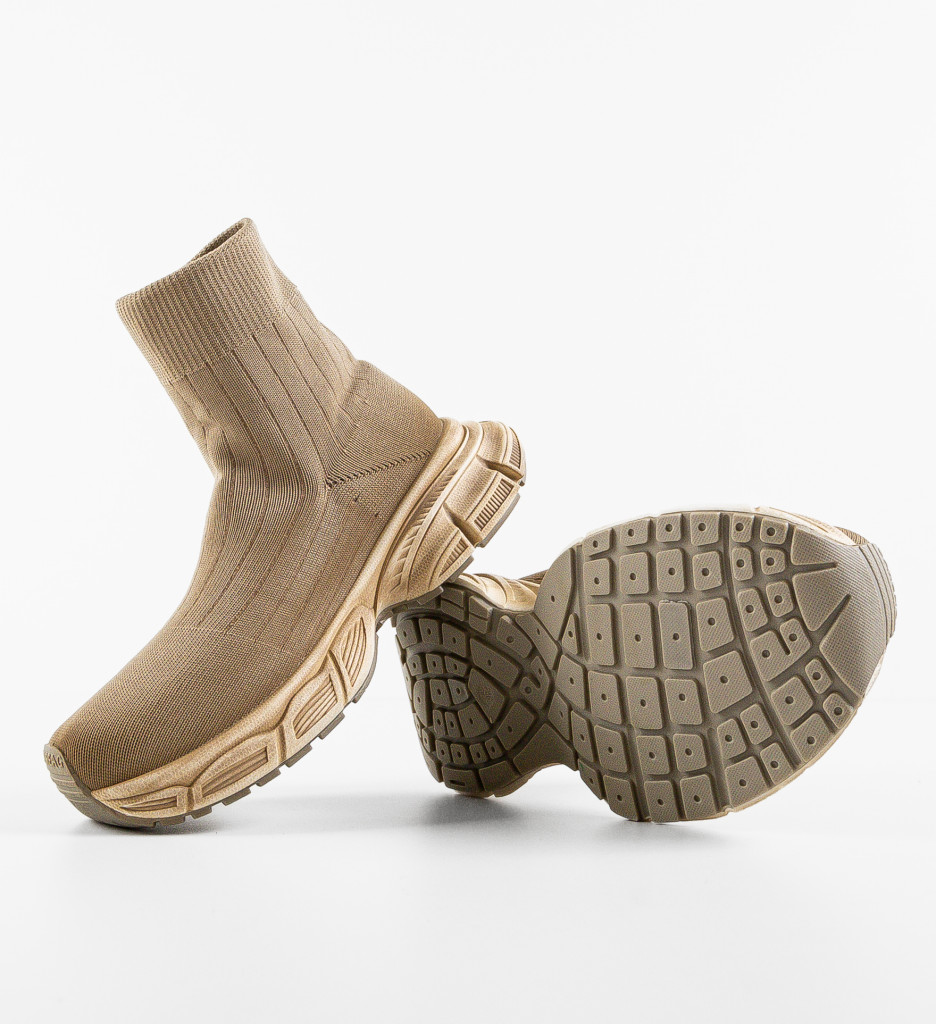 Sneakers Dama Yunus Khaki - Confort & Stil - imagine 6