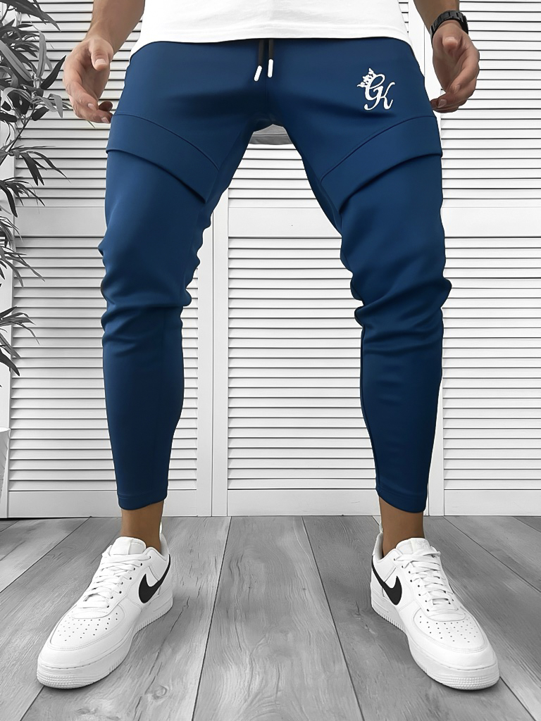 Pantaloni Trening Conici Bleumarin din Silon