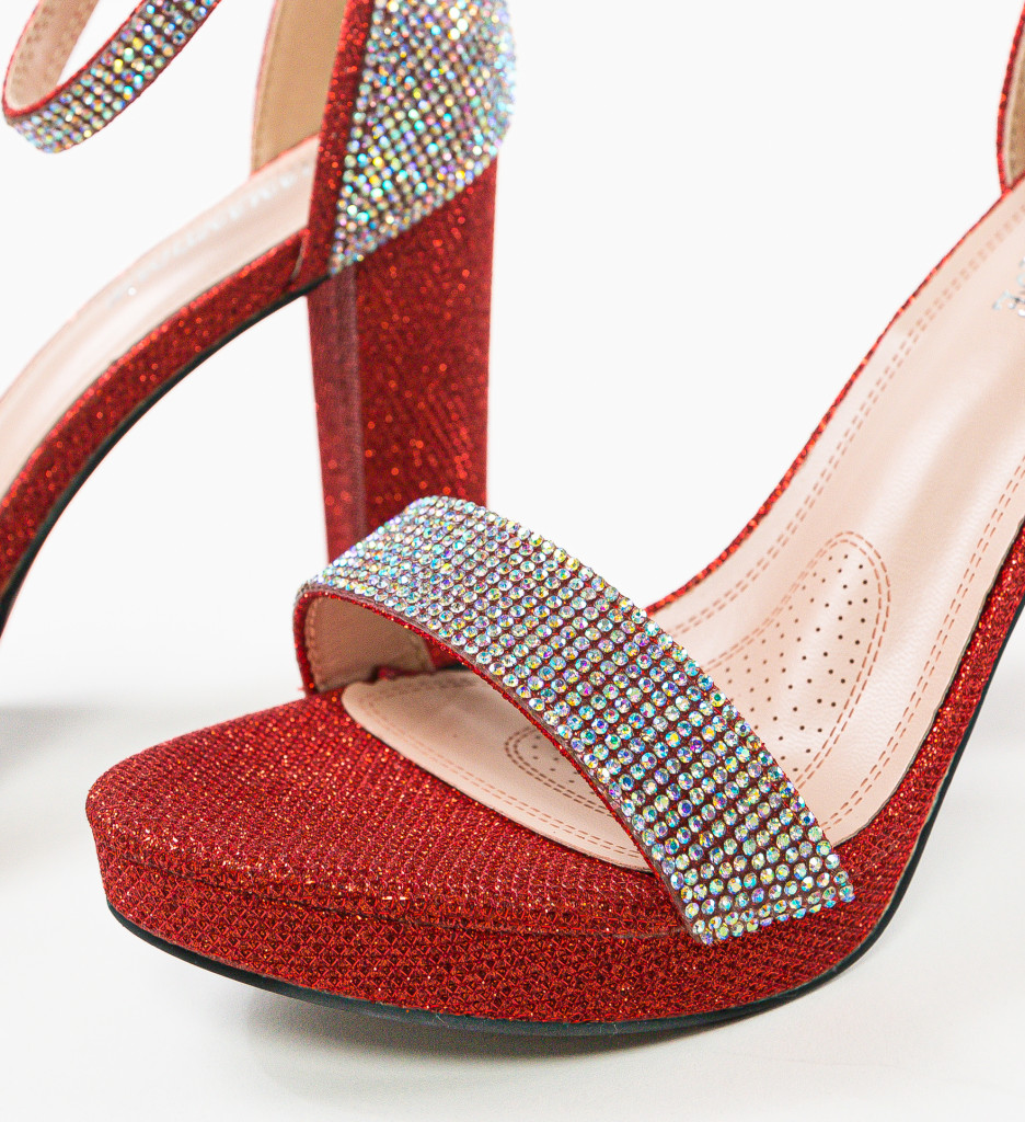 Sandale cu Toc Rosii Evaristo | Stil si Eleganta - imagine 7
