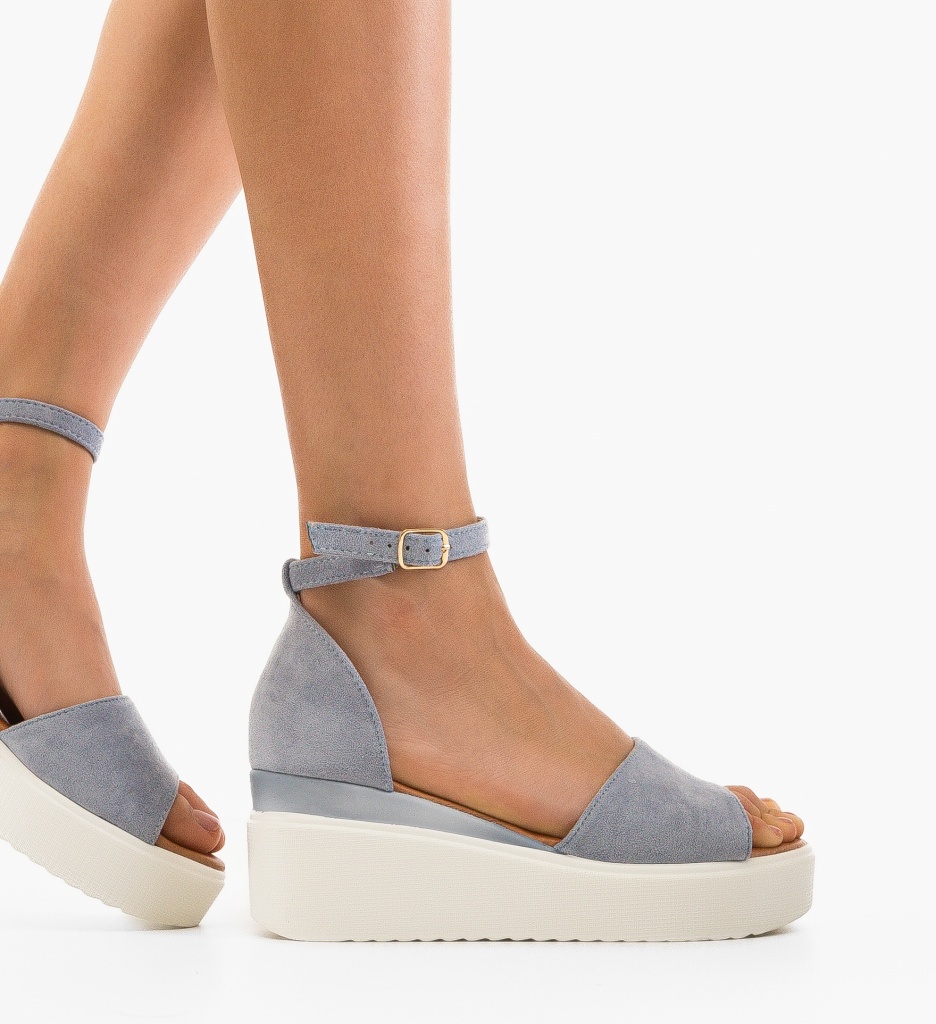 Platforme Dama Sibongil Albastre | Stil si Confort