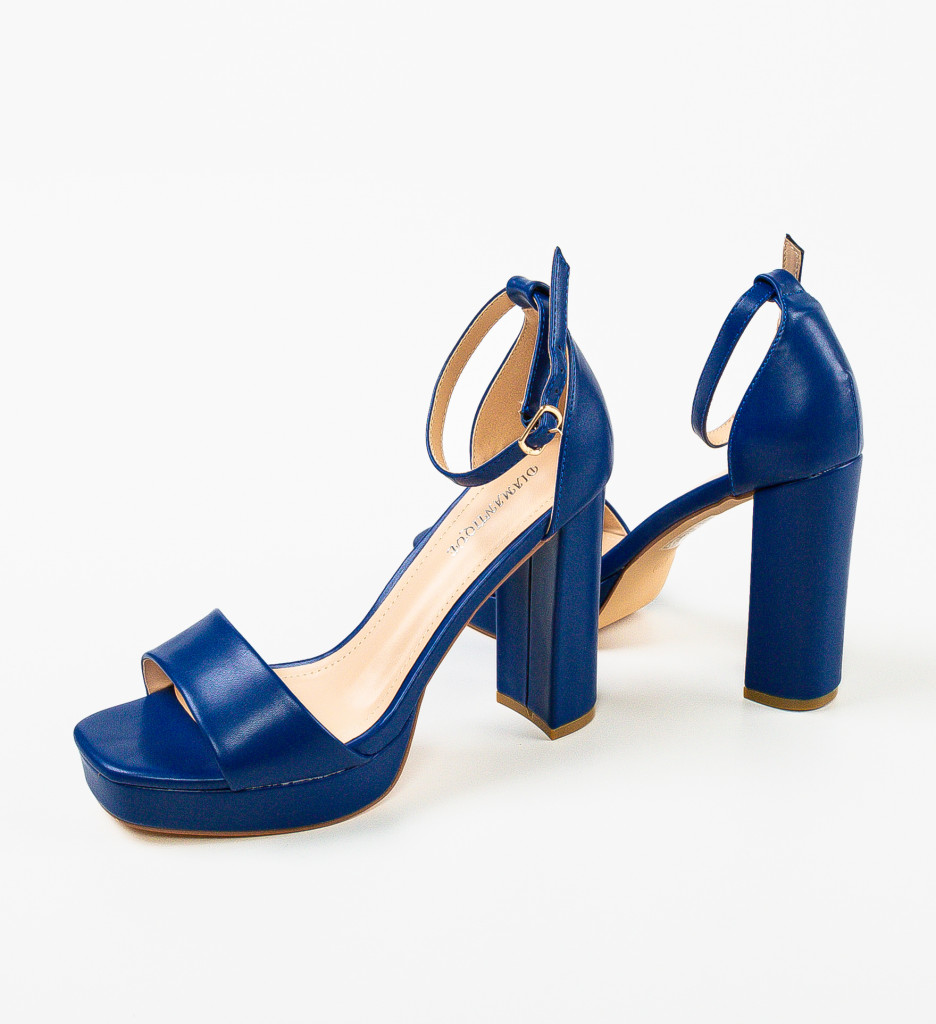 Sandale Toc Abimbo Bleumarin Elegante - imagine 6