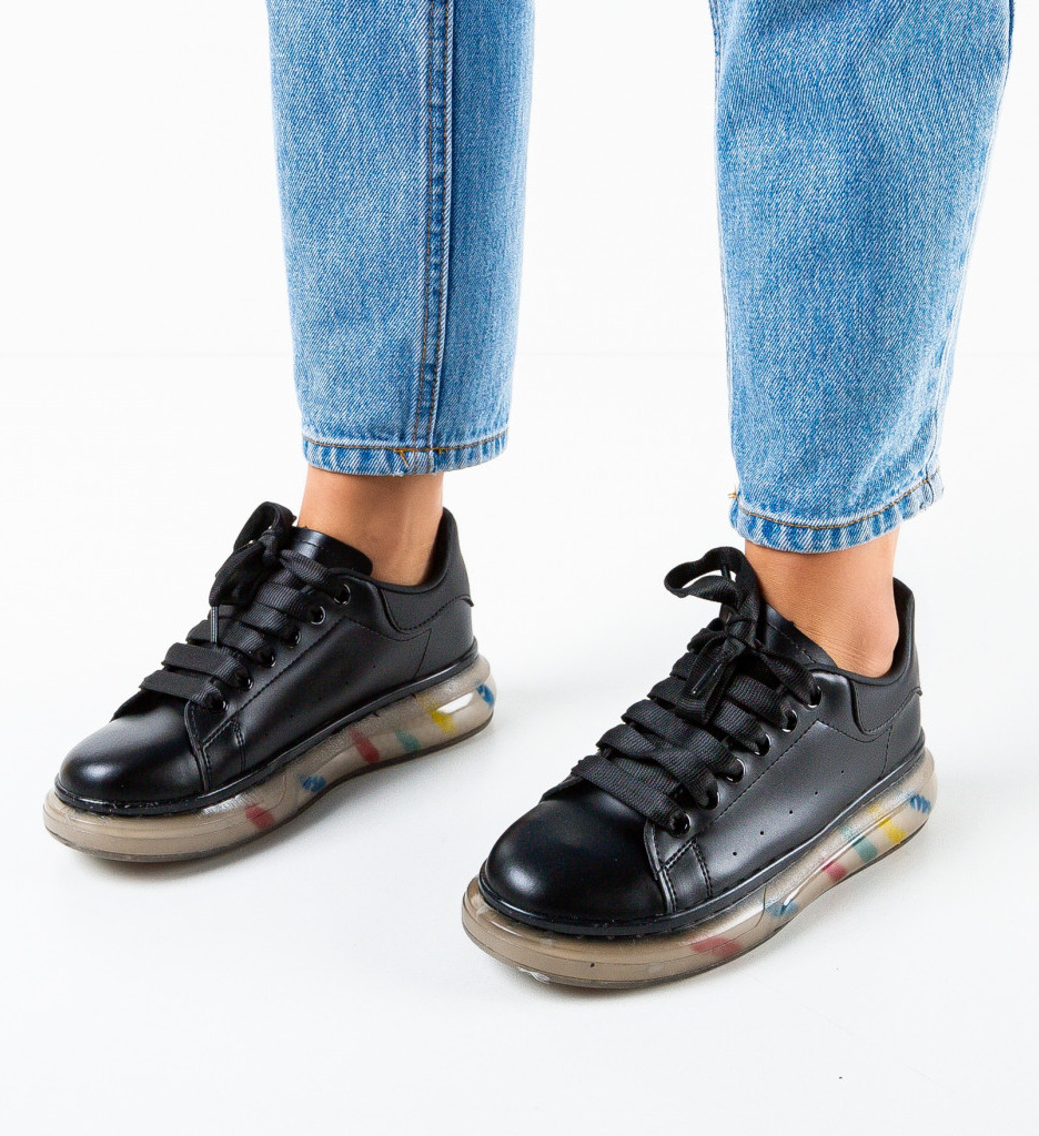 Sneakers Trauy Negri Dama - Confort Stilat - imagine 2