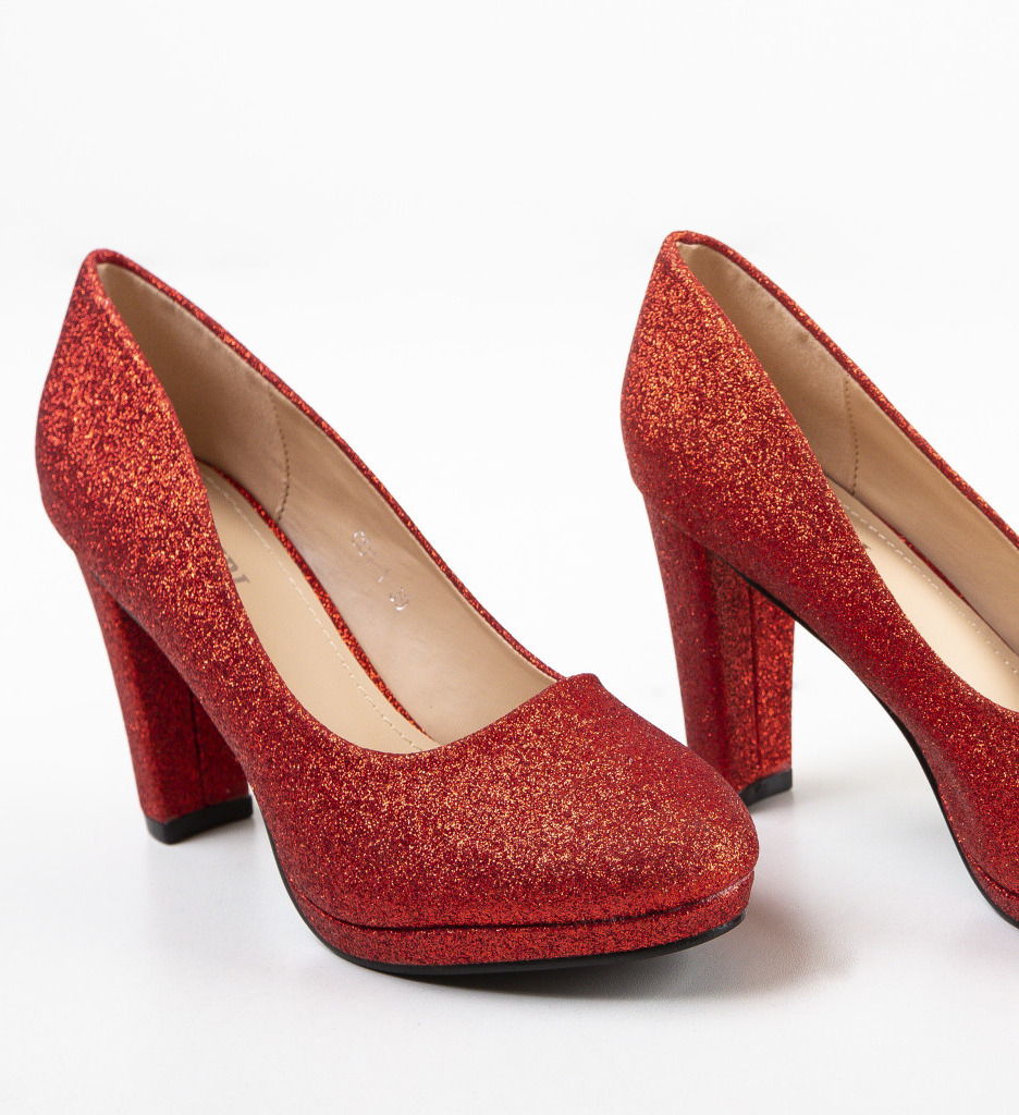 Pantofi Tregaza Rosii cu Toc - Eleganță Asigurată - imagine 5