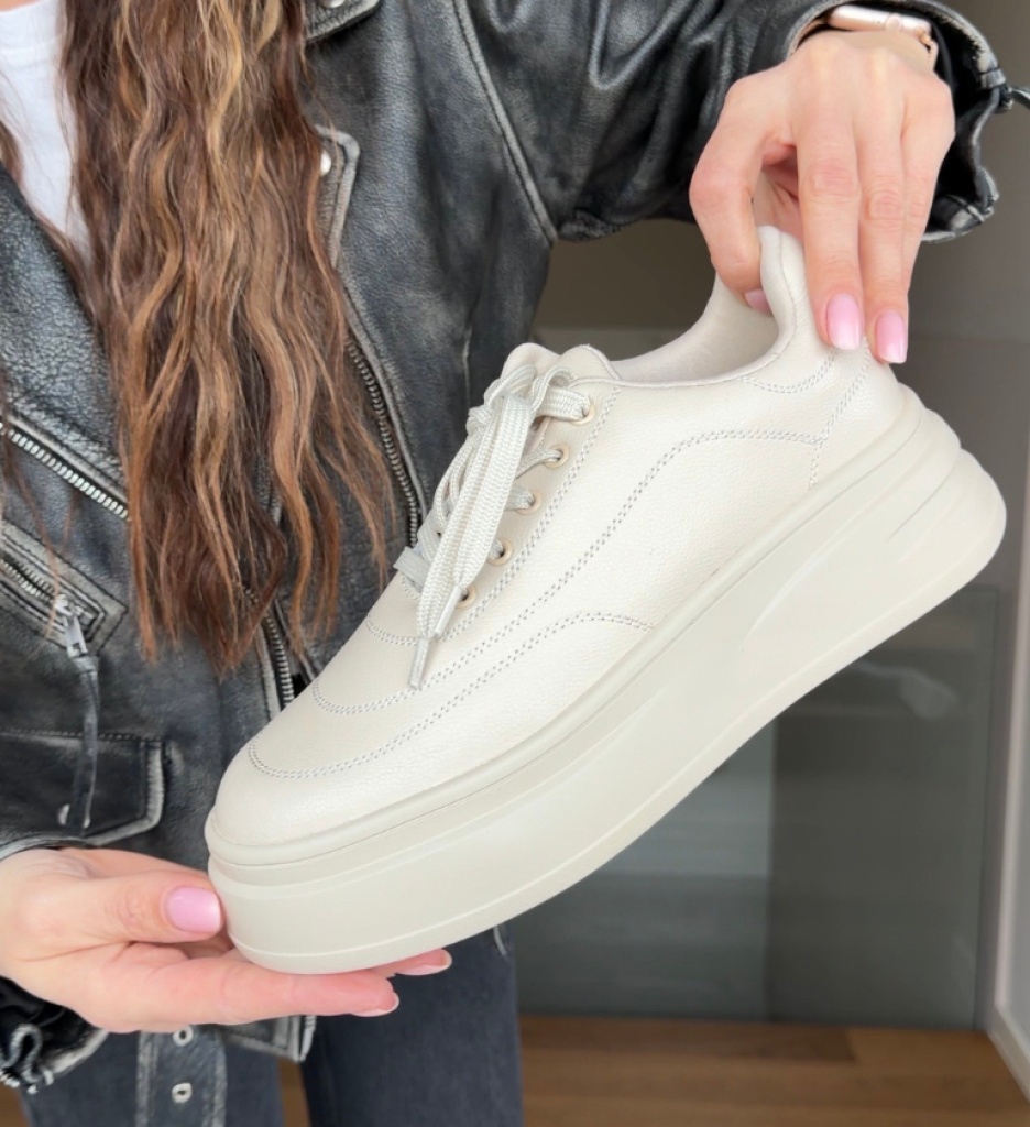 Sneakers Dama Bygdan Bej - Confort Urban