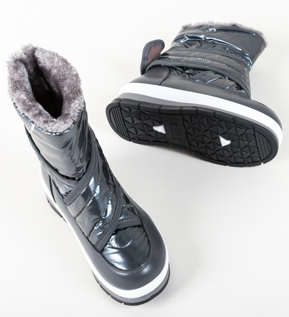 Cizme Tip Ug Sohaib Gri | Confort și Stil - imagine 8