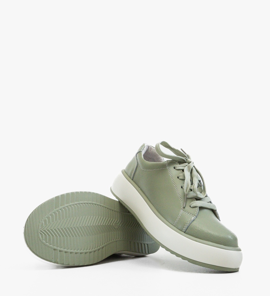 Pantofi Casual Floray Verzi Confortabili - imagine 3