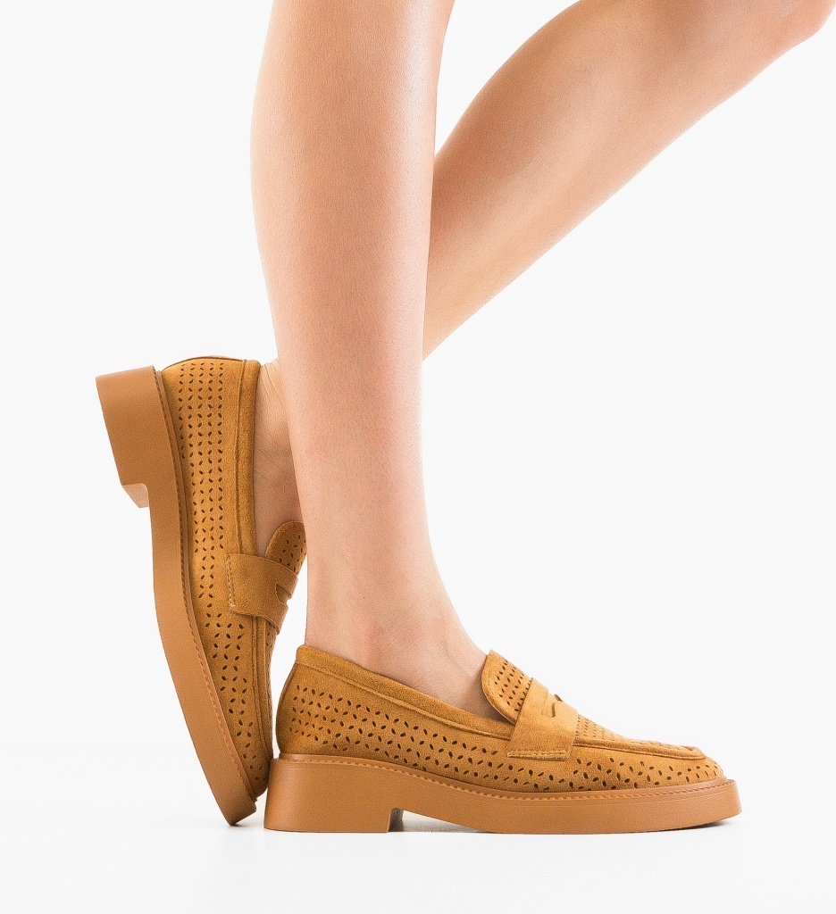 Pantofi Casual Rehid Camel - Confort și Stil