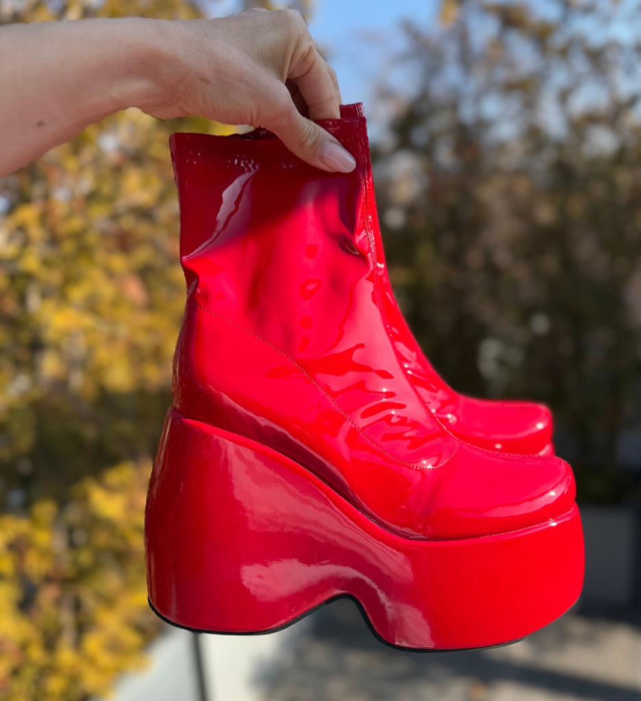 Botine Dama Cosmo Rosii - Stil si Eleganta - imagine 2