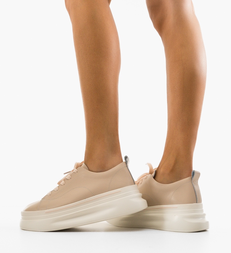 Sneakers Dama Rowna Roz - Confort și Stil Urban - imagine 3