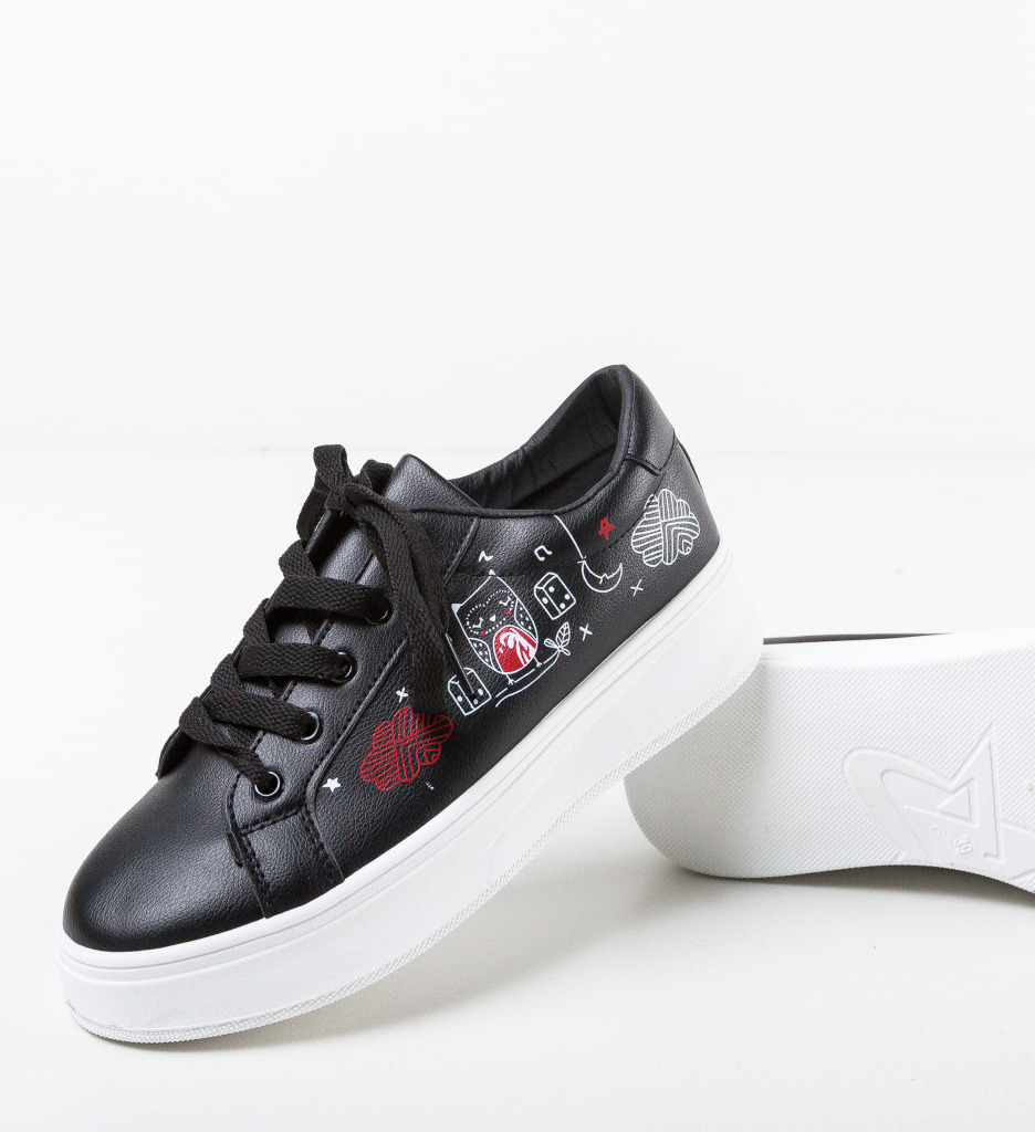 Sneakers Bufny Negri - Confort și Stil