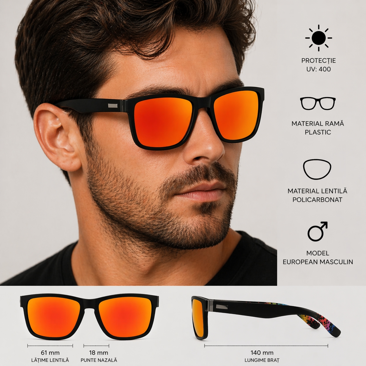 Ochelari Picadili SG027, Protecție UV400 - imagine 3