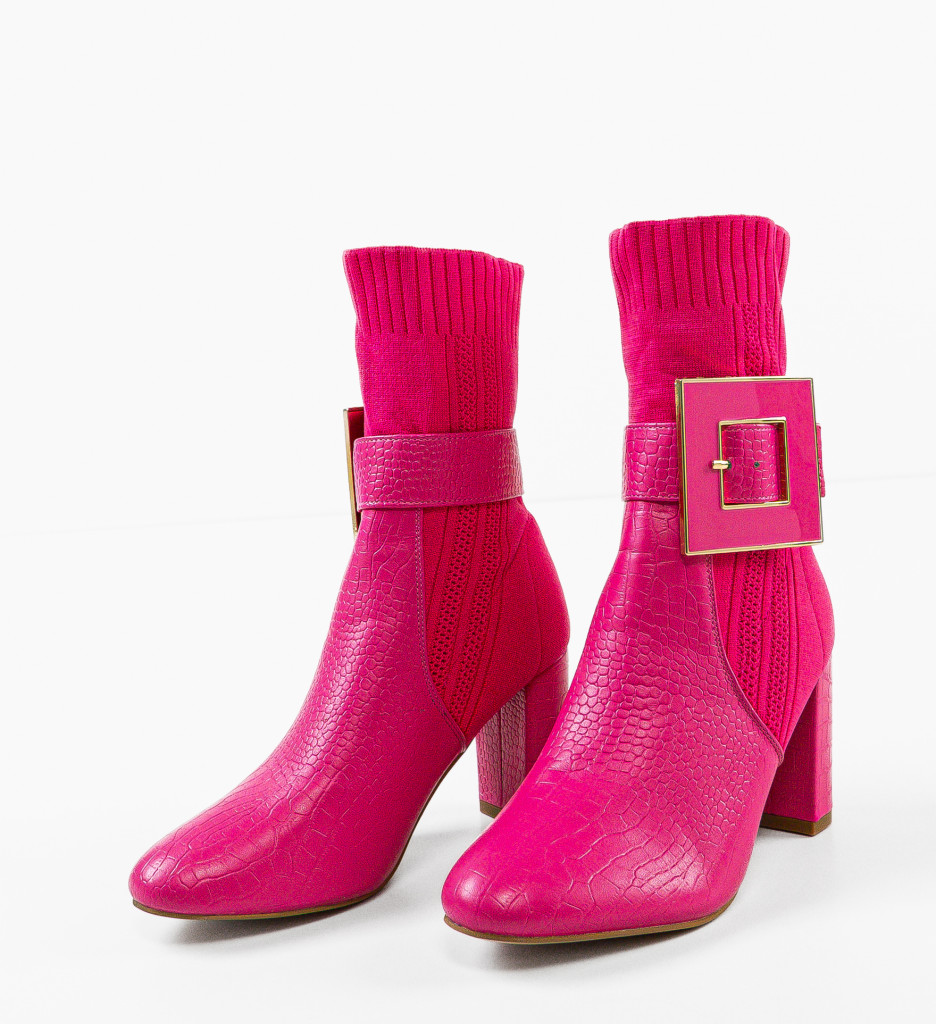 Botine Dama Lyla Fuchsia - Stil și Eleganță - imagine 7