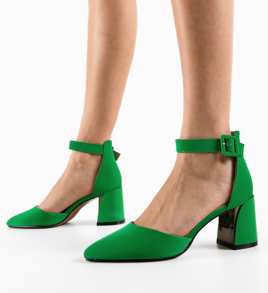 Pantofi Dama Vandre Verzi | Stil Unic - imagine 4