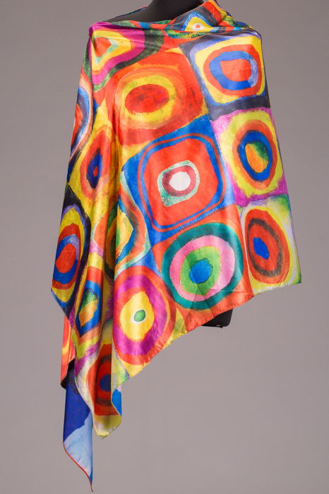 Eșarfă Kandinski Matase Shopika - Artă Pură