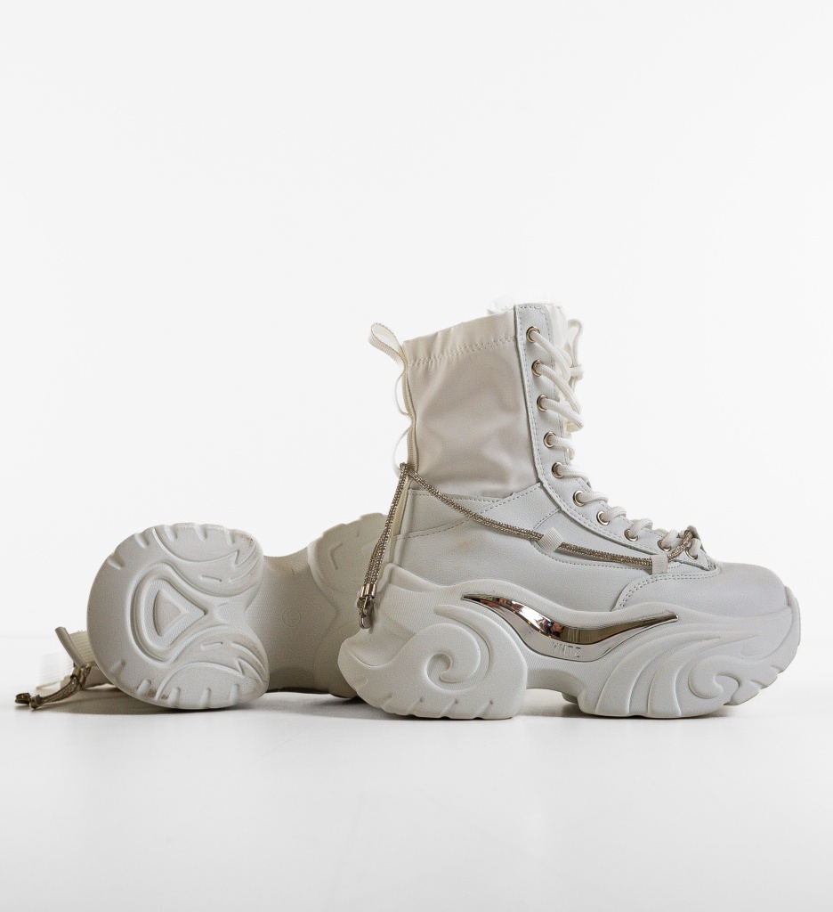 Sneakers Zynta Albe Depurtat | Confort & Stil - imagine 6