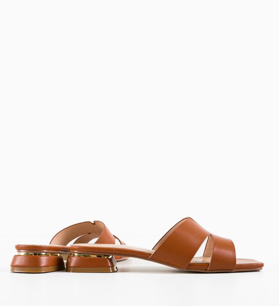 Papuci Dama Chandra Camel - Confort si Eleganta - imagine 6