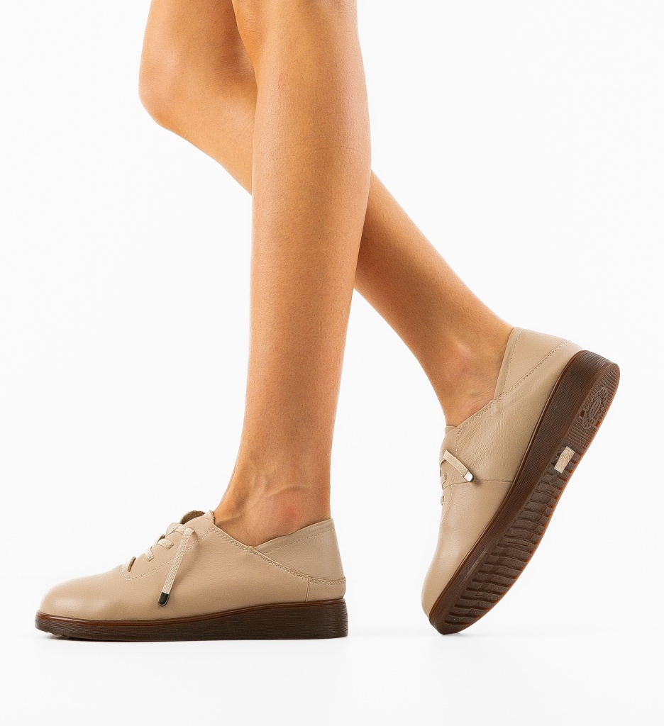Pantofi Casual Heleg Bej - Confort și Stil