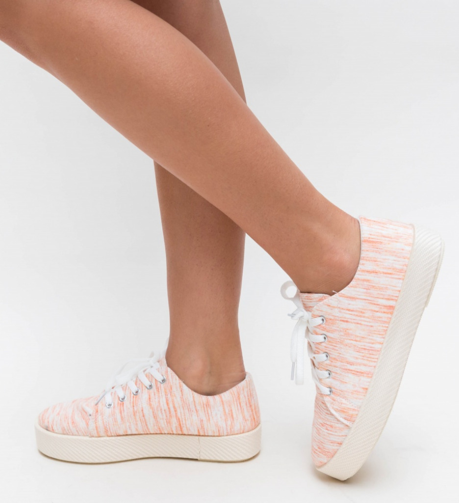 Pantofi Sport Portocalii Embo - Confort Maxim - imagine 2