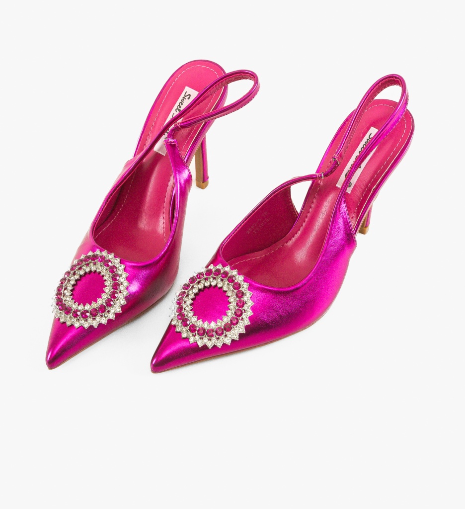 Pantofi cu Toc Monic Fuchsia | Stil & Eleganță - imagine 4