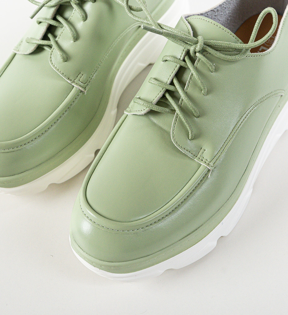 Pantofi Casual Dama Frelly Verzi - Confort & Stil - imagine 6